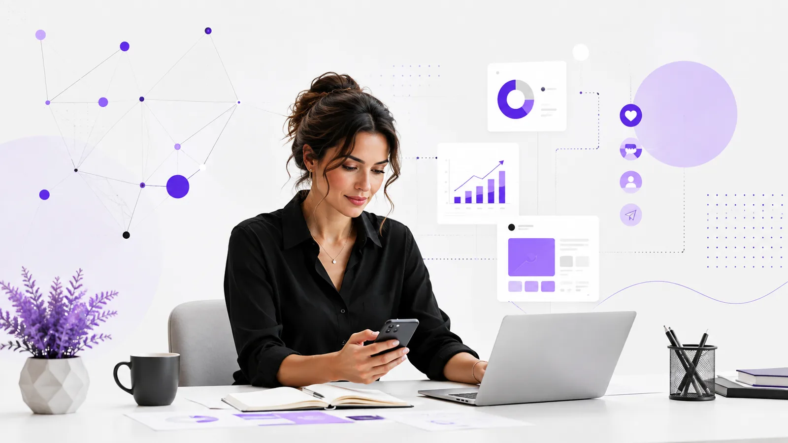 Estrategia de redes sociales para negocios y creación de contenido